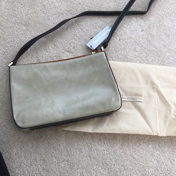 NEW WITH TAGS Frances Valentine Poppy Bag in Caramel/Oyster - Picture 3 of 4